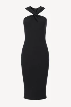 Femme Tom Ford Robe Tricotee Halterneck En Noir