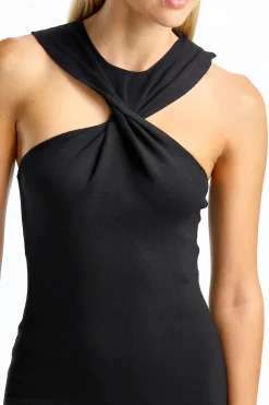 Femme Tom Ford Robe Tricotee Halterneck En Noir