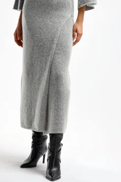 Femme Proenza Schouler Robe Tricotee Wool En Gris Clair