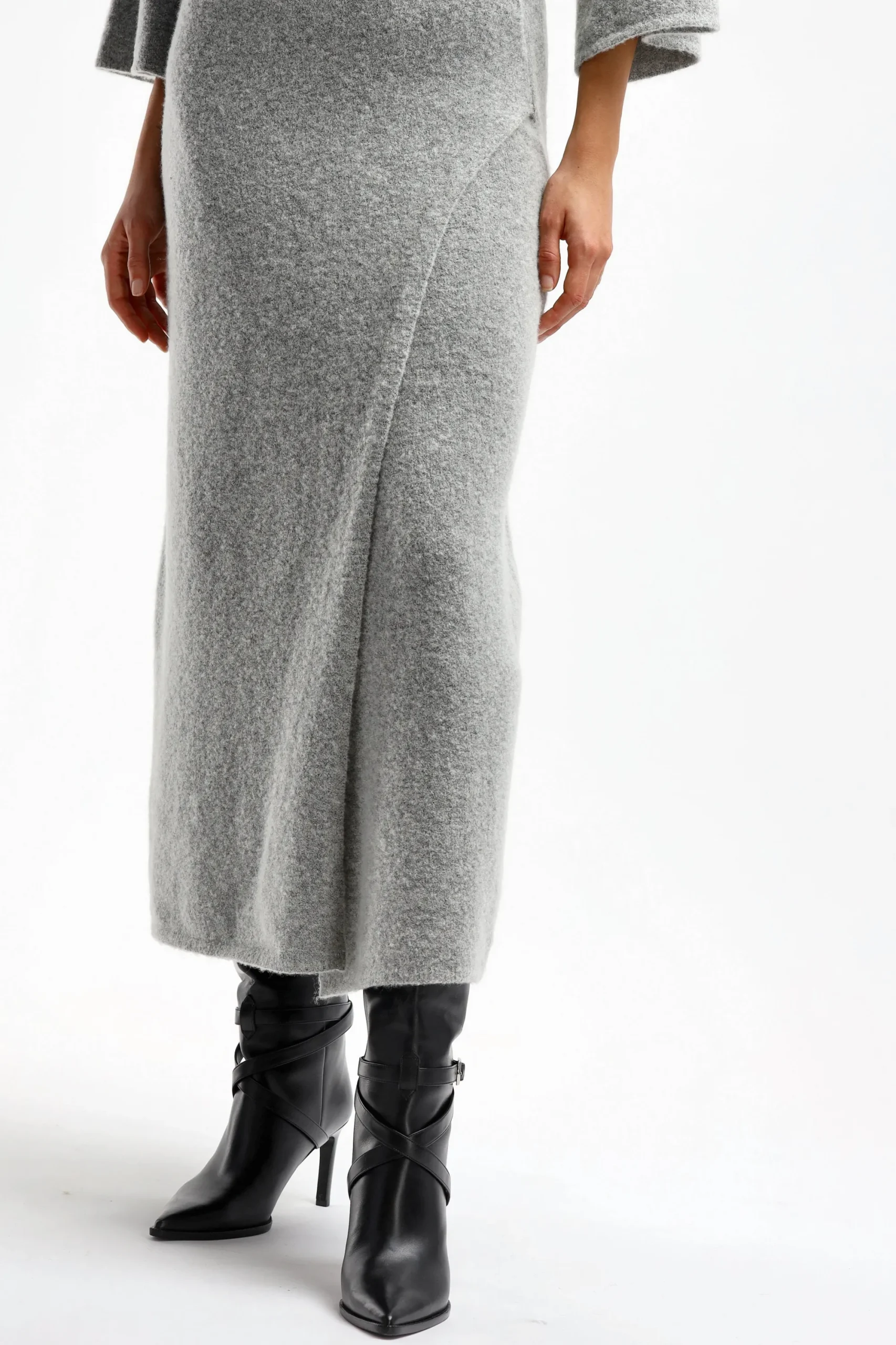 Femme Proenza Schouler Robe Tricotee Wool En Gris Clair