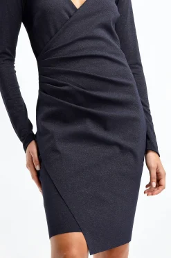 Femme Chiara Boni Robe Yoon En Blu Notte