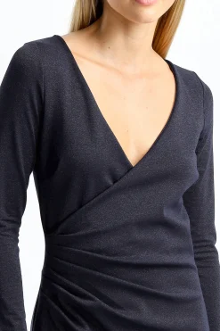 Femme Chiara Boni Robe Yoon En Blu Notte