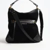 Femme Isabel Marant Sac Botsy Day Suede En Noir