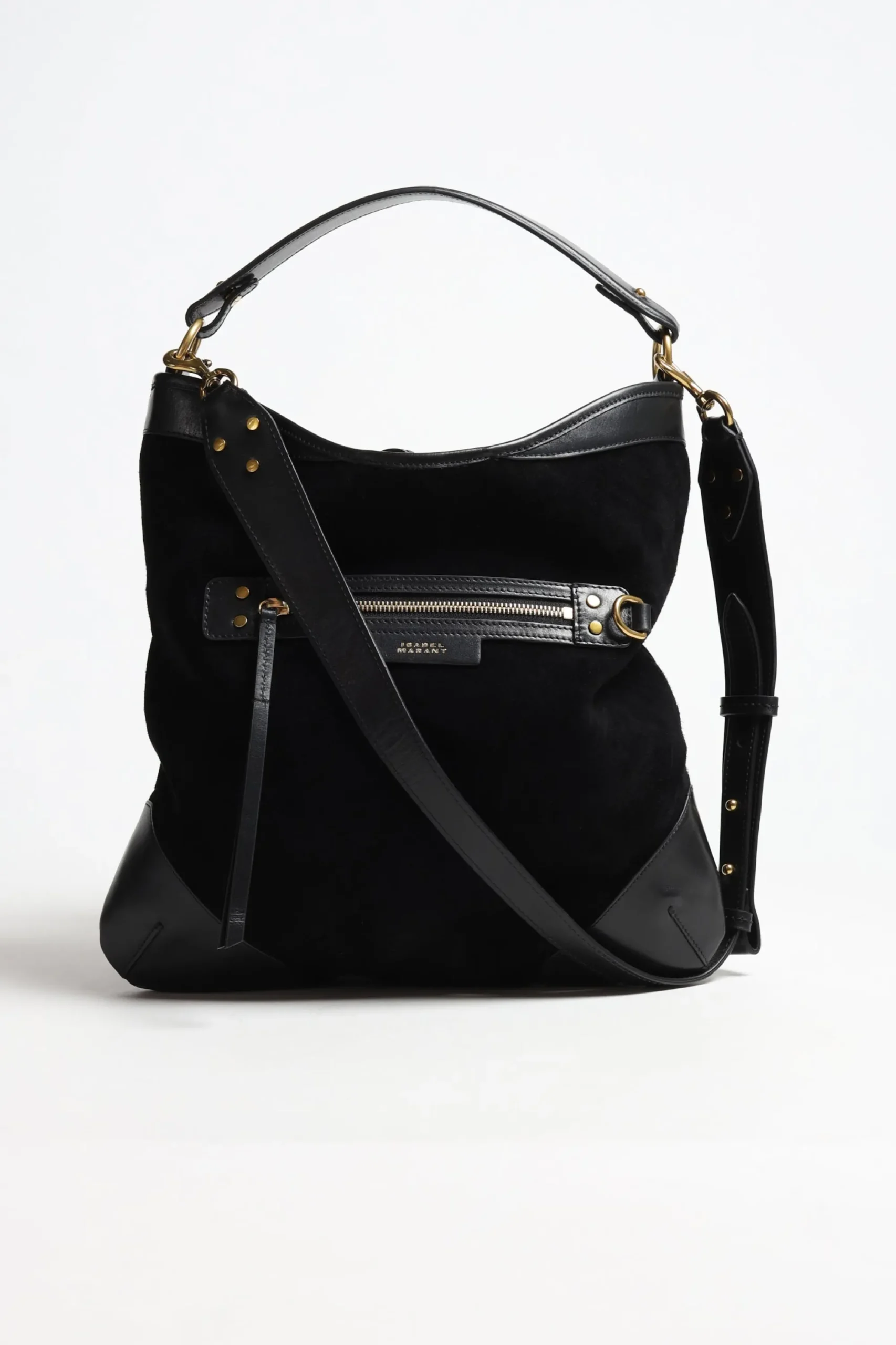 Femme Isabel Marant Sac Botsy Day Suede En Noir