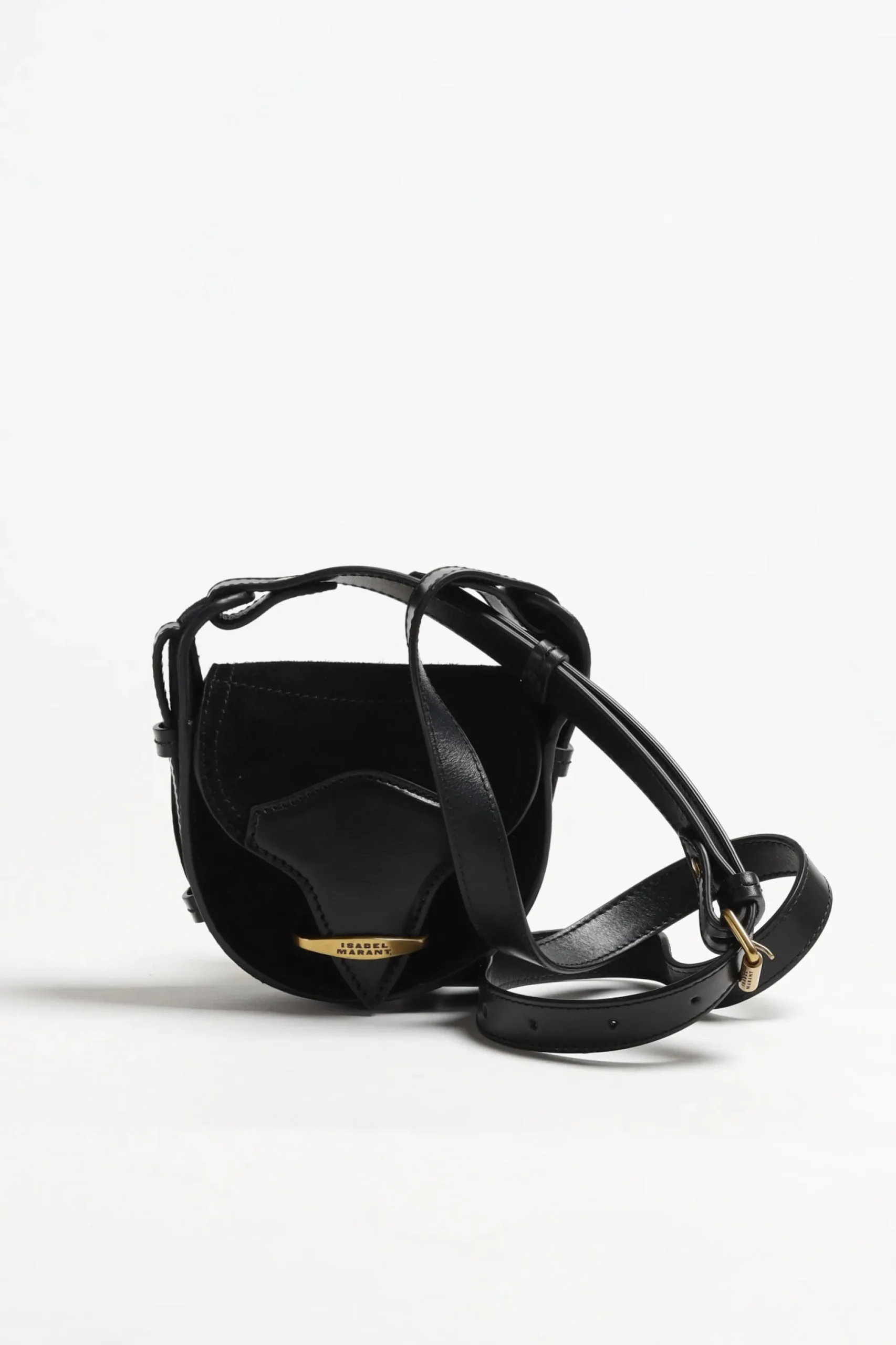 Femme Isabel Marant Sac Botsy Mini Suede En Noir