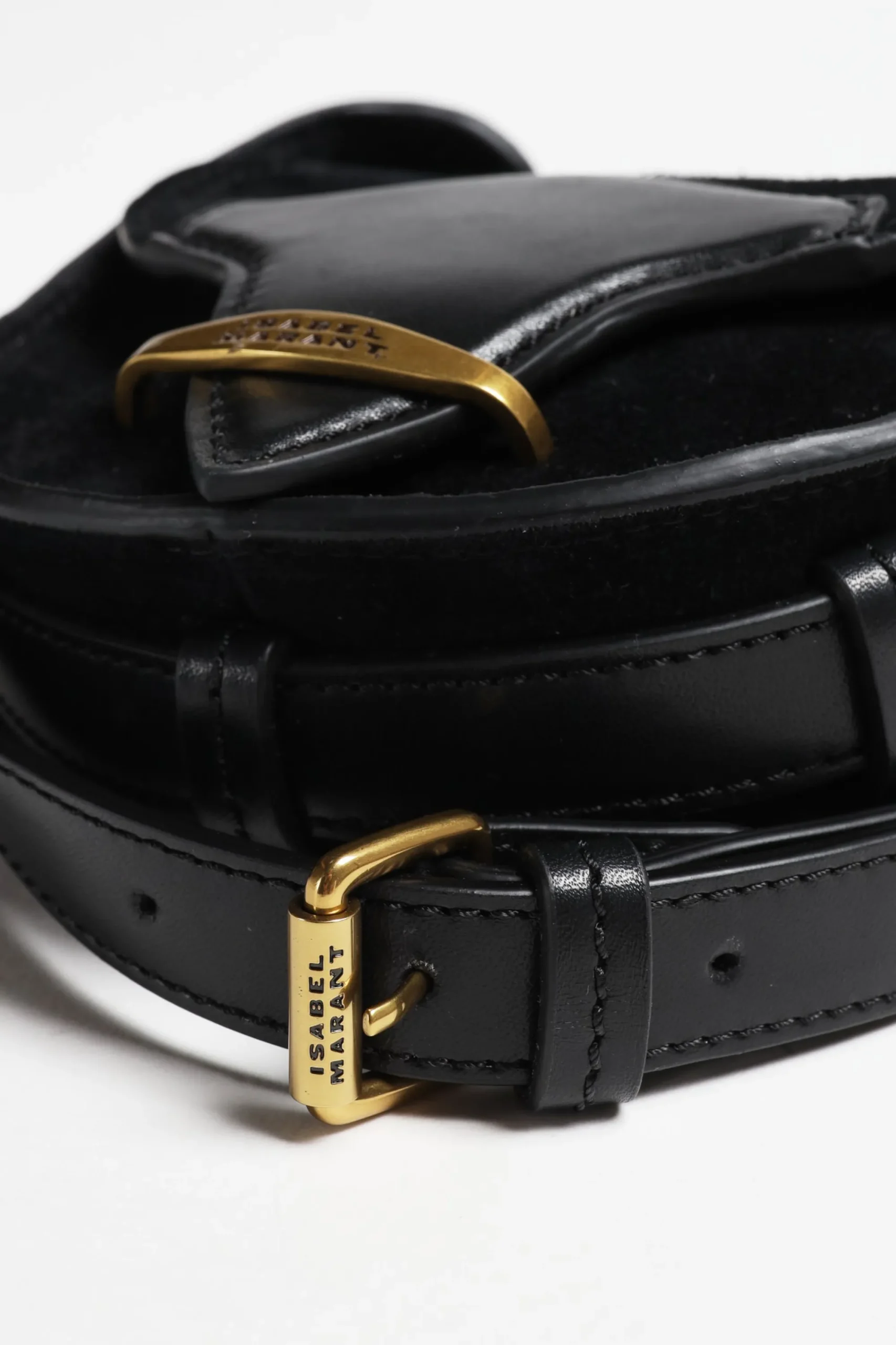 Femme Isabel Marant Sac Botsy Mini Suede En Noir