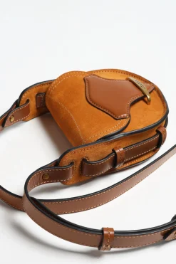 Femme Isabel Marant Sac Botsy Mini Suede En Terre De Sienne