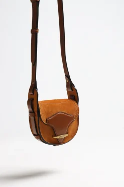 Femme Isabel Marant Sac Botsy Mini Suede En Terre De Sienne