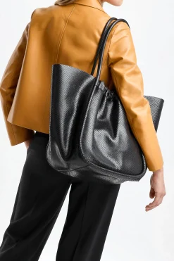 Femme Proenza Schouler Sac Carved Python Xl En Noir