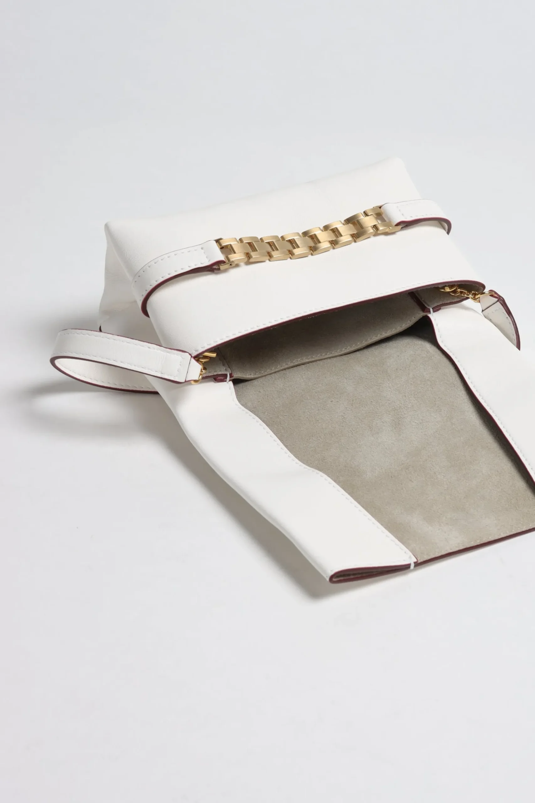 Femme Victoria Beckham Sac Chain Mini En Blanc