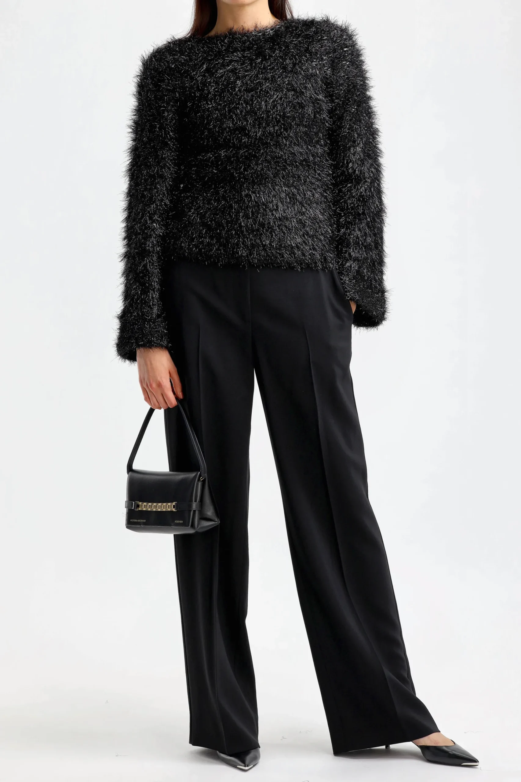 Femme Victoria Beckham Sac Chain Mini En Noir