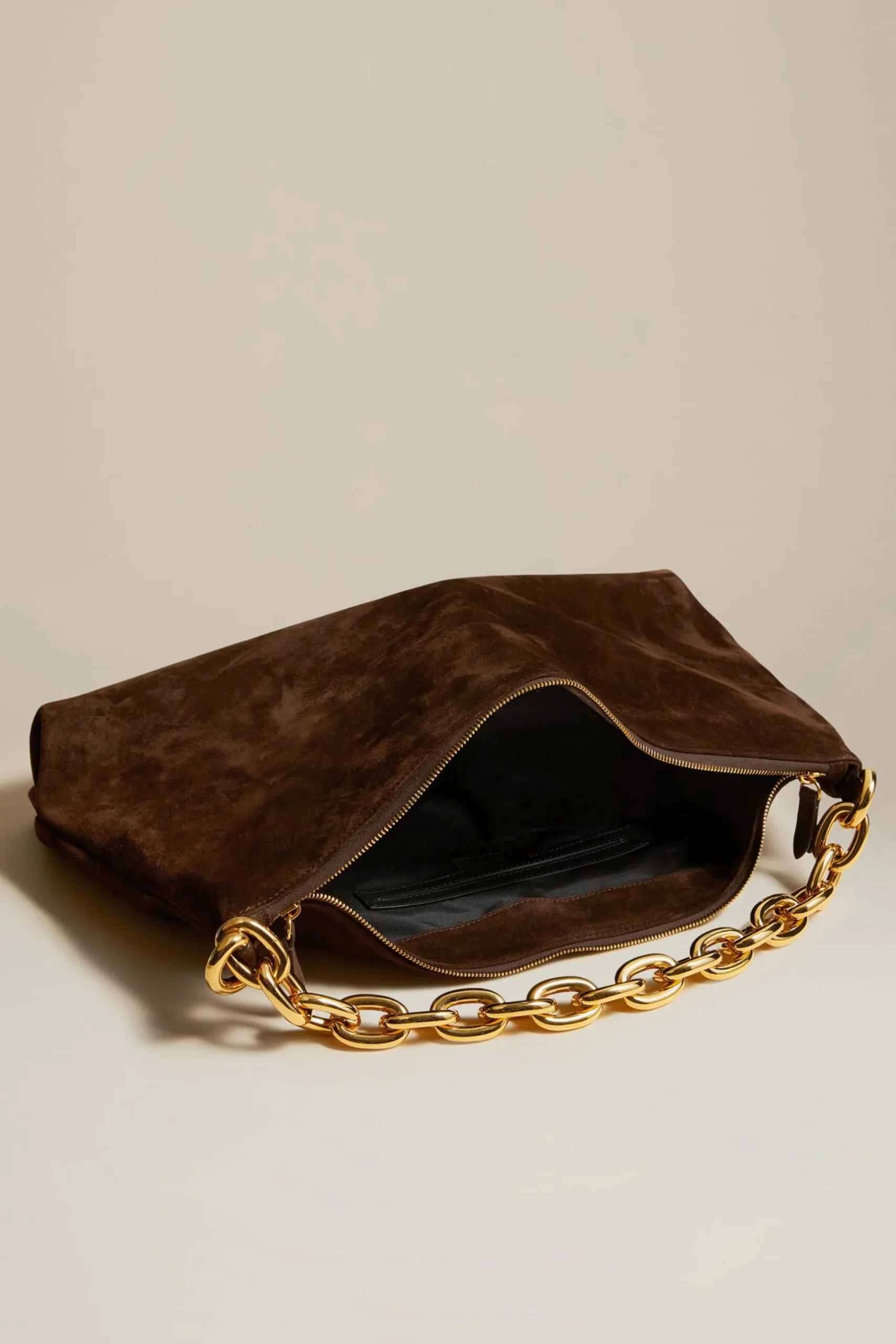 Femme Khaite Sac Clara Suede A Coffee