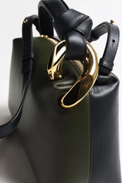 Femme JW Anderson Sac Corner En Kaki/Navy