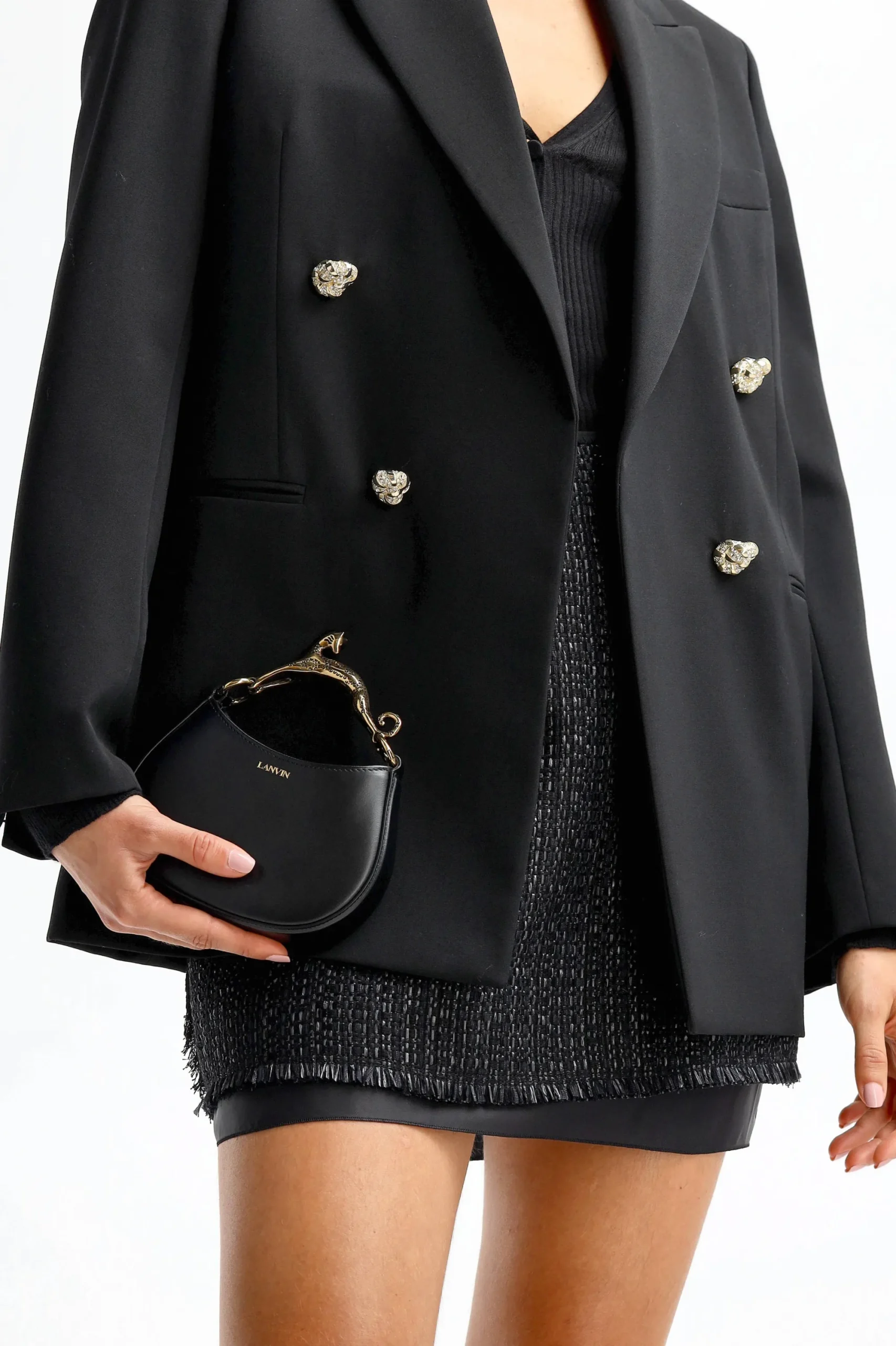 Femme Lanvin Sac Hobo Nm En Noir