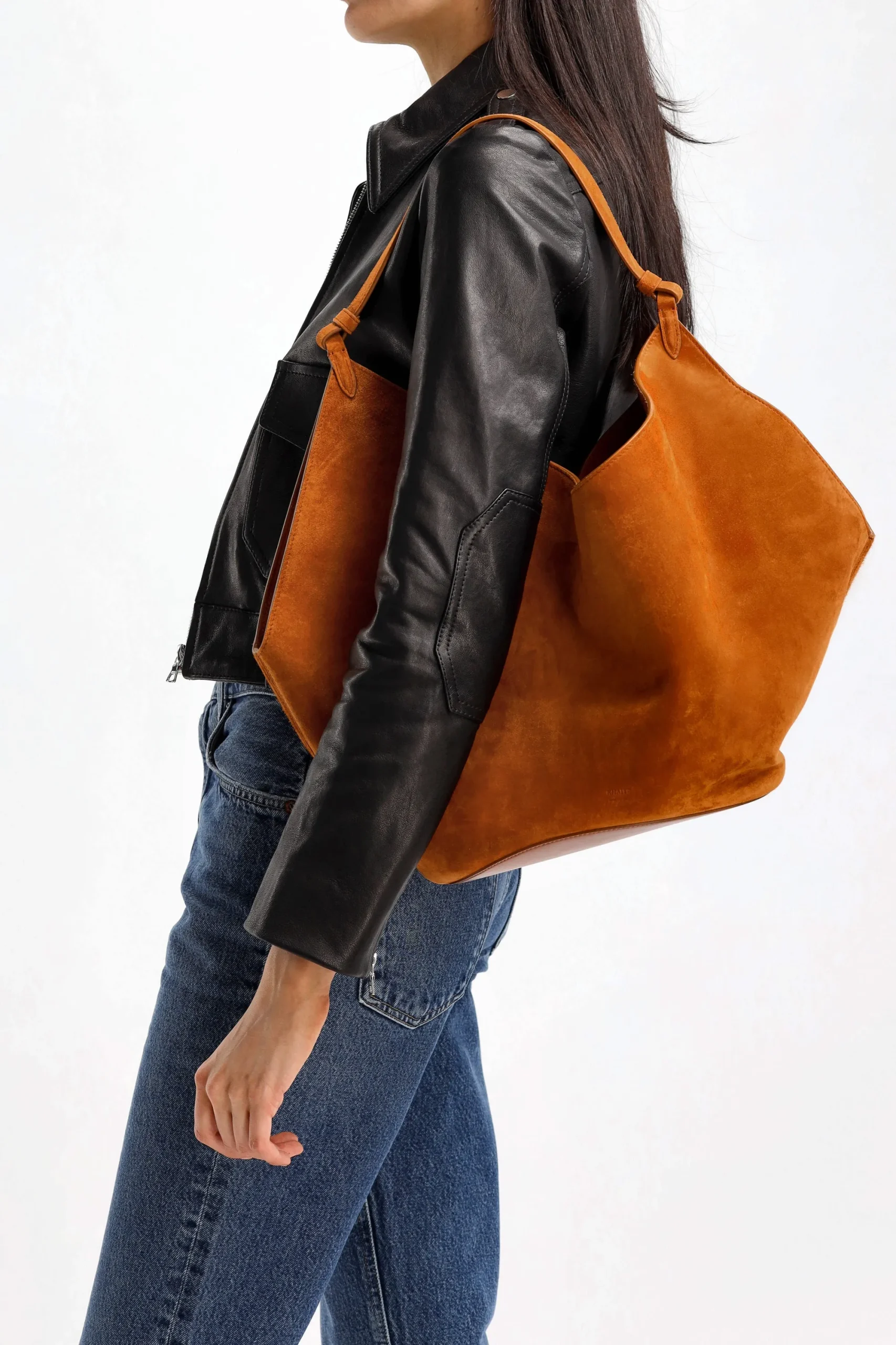 Femme Khaite Sac Lotus Medium En Caramel