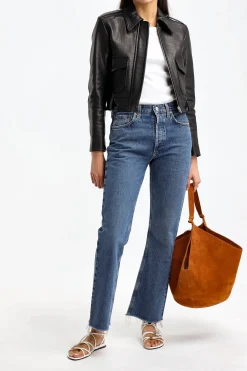 Femme Khaite Sac Lotus Medium En Caramel