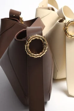 Femme Lanvin Sac Melodie Hobo Pm En Chestnut