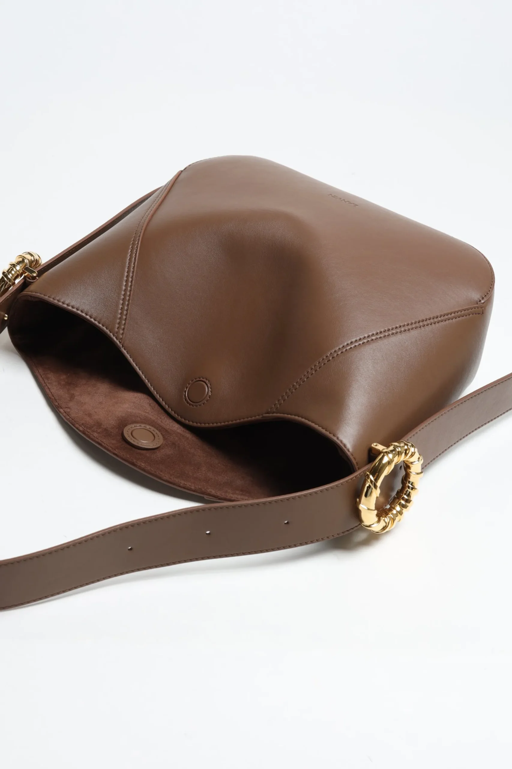 Femme Lanvin Sac Melodie Hobo Pm En Chestnut