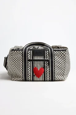 Femme Lala Berlin x Anita Hass Sac Muriel 'Heart' En Noir Et Blanc