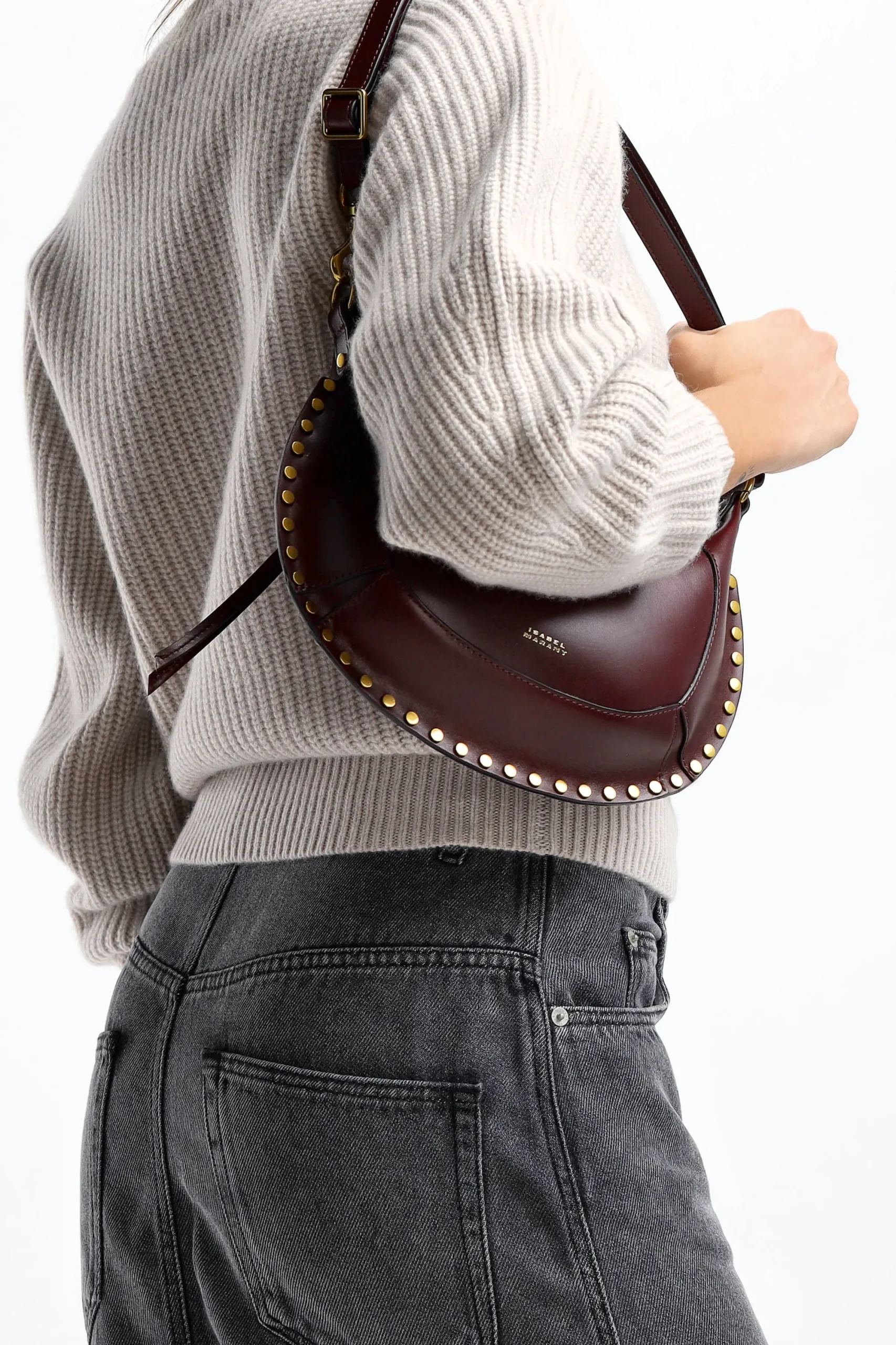 Femme Isabel Marant Sac Oskan Moon In Burgundy