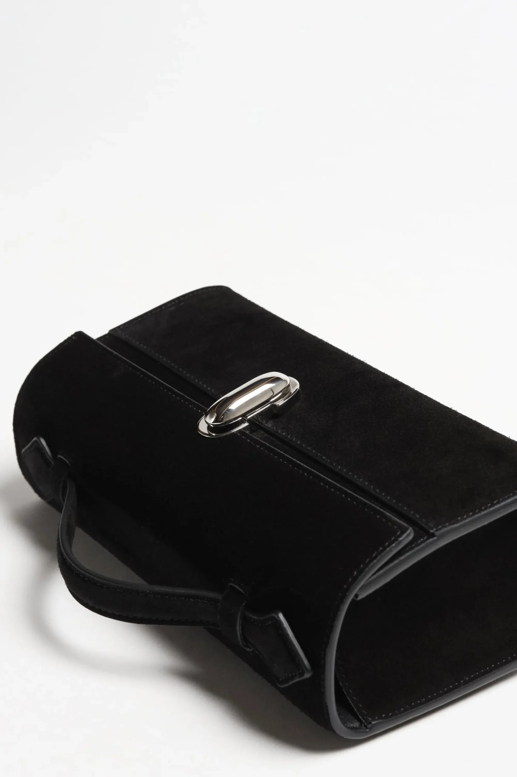 Femme Savette Sac Symmetry Pochette En Daim Noir