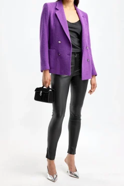 Femme Savette Sac Symmetry Pochette En Daim Noir