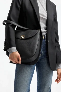 Femme Savette Sac Tondo Hobo Large En Noir