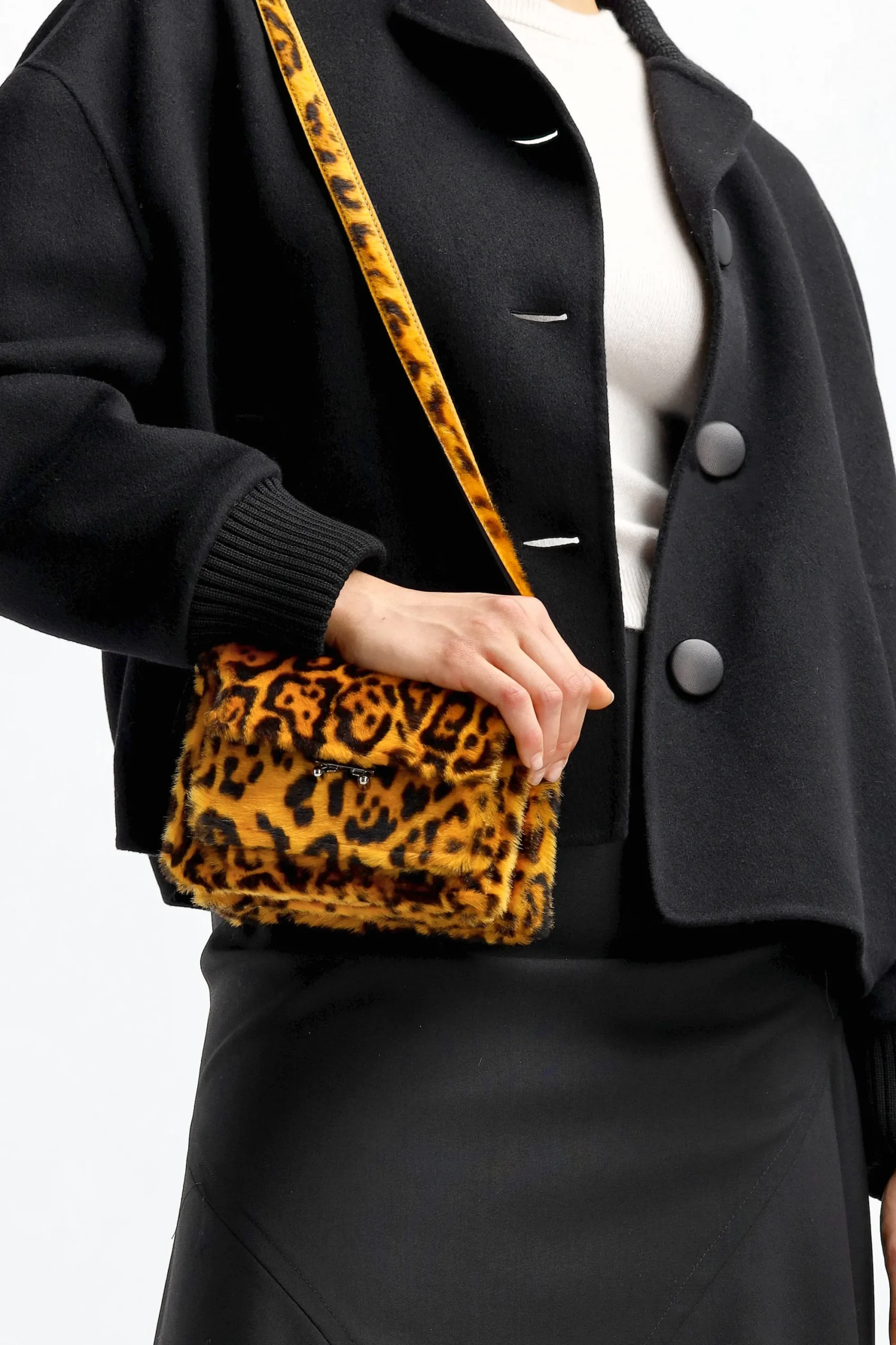 Femme Marni Sac Trunk En Leopard