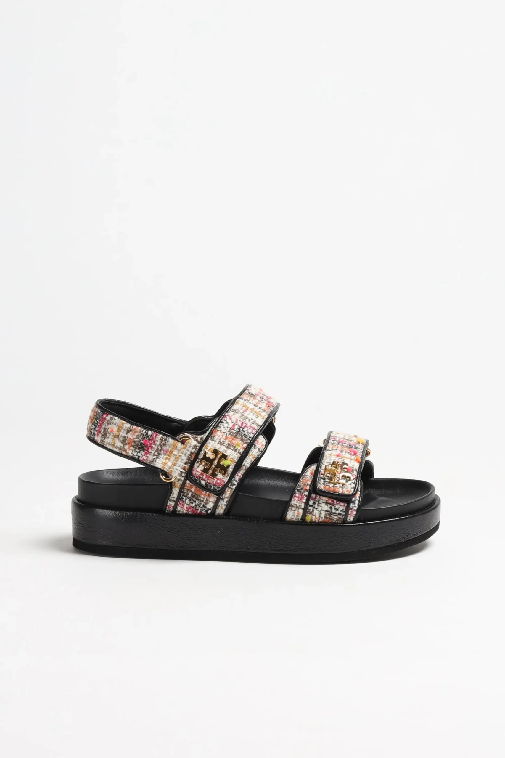 Femme Tory Burch Sandale Kira Sport En Rose/Noir