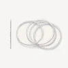 Femme Magda Butrym Set De 5 Bracelets Hoop En Argent