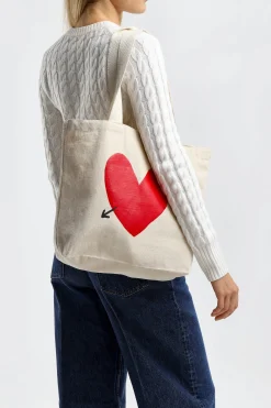 Femme Anita Hass Shopper En Coton Avec Logo En Forme De Coeur