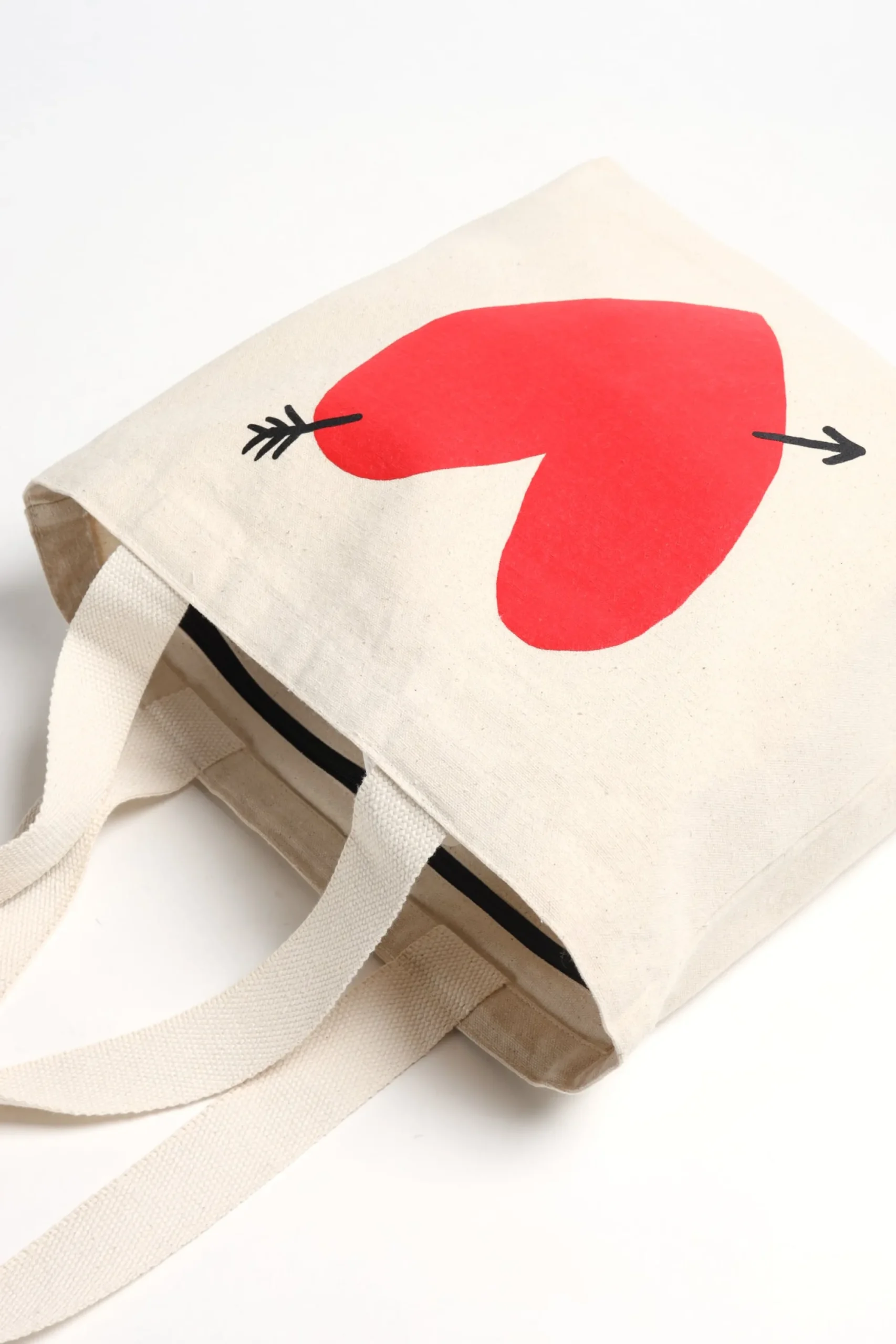 Femme Anita Hass Shopper En Coton Avec Logo En Forme De Coeur