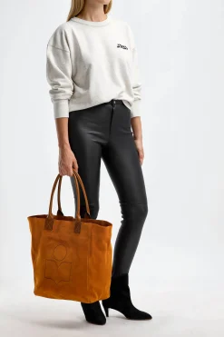 Femme Isabel Marant Shopper Yenky En Terre De Sienne