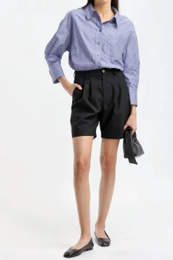 Femme Anine Bing Short Carrie En Noir