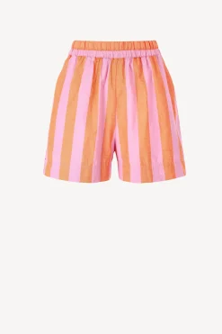 Femme Xirena Short Caysen A Rayures Pomelo