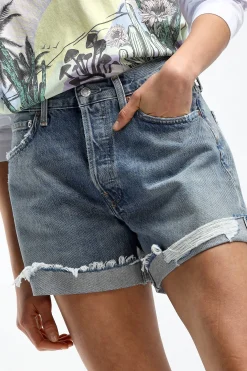 Femme Agolde Short Parker Dans Heat Wave