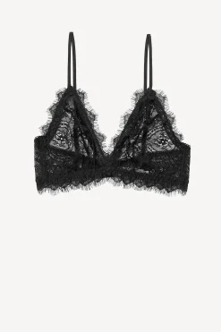 Femme Anine Bing Soutien-Gorge En Dentelle Noire