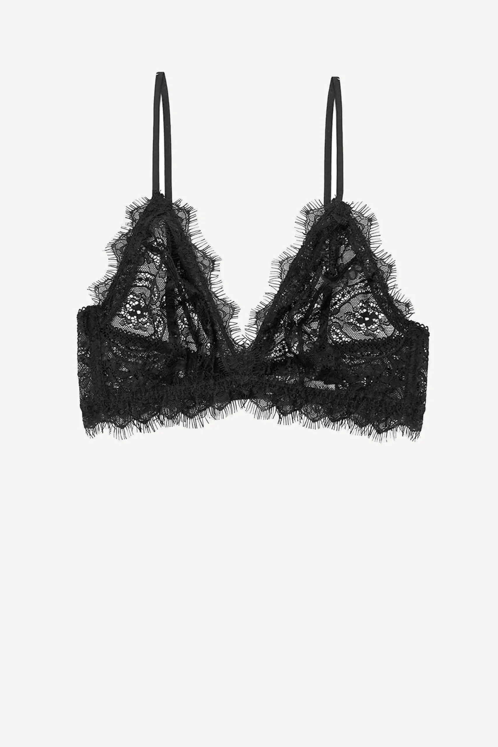 Femme Anine Bing Soutien-Gorge En Dentelle Noire