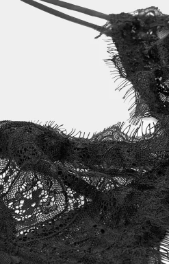 Femme Anine Bing Soutien-Gorge En Dentelle Noire
