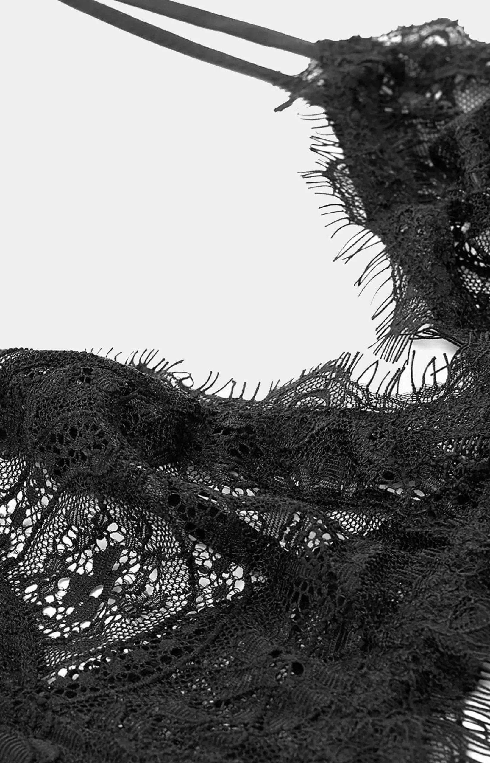 Femme Anine Bing Soutien-Gorge En Dentelle Noire