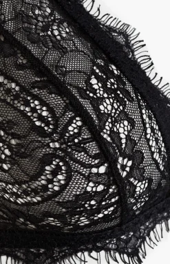 Femme Anine Bing Soutien-Gorge En Dentelle Noire