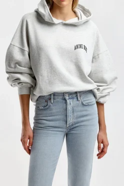 Femme Anine Bing Sweat A Capuche Alec En Gris