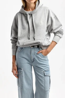 Femme Isabel Marant Sweat A Capuche Scott En Gris