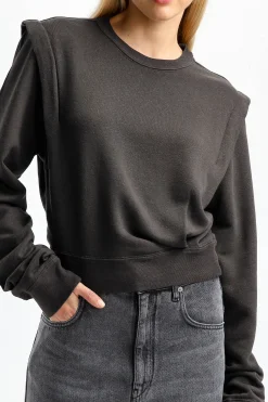 Femme Marant Etoile Sweat-Shirt Masson Dans Faded Black