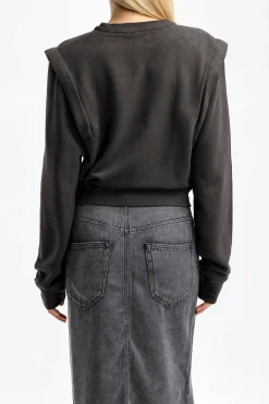 Femme Marant Etoile Sweat-Shirt Masson Dans Faded Black