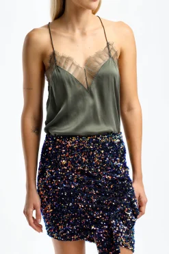 Femme IRO Top Berwyn A Olive Night