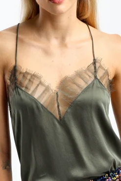 Femme IRO Top Berwyn A Olive Night