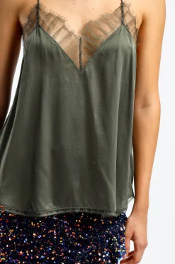 Femme IRO Top Berwyn A Olive Night