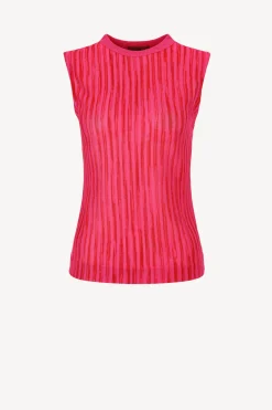 Femme Missoni Top En Rose Space Dye