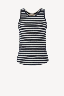 Femme Dorothee Schumacher Top Endless En Bleu Marine/Argent